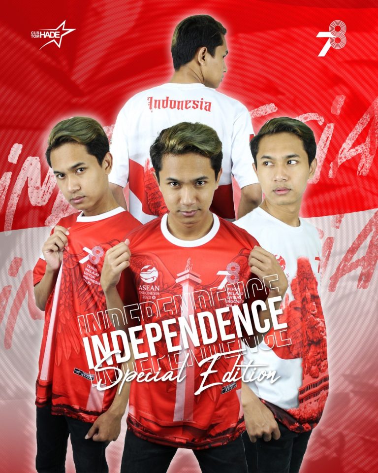kaos jersey 17 agustus 2023 kemerdekaan indonesia 78 tahun