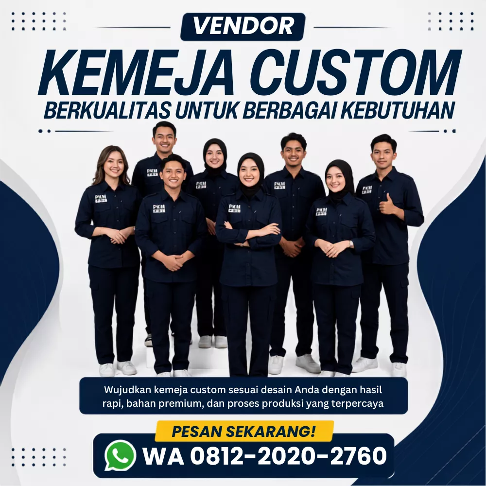 vendor kemeja custom