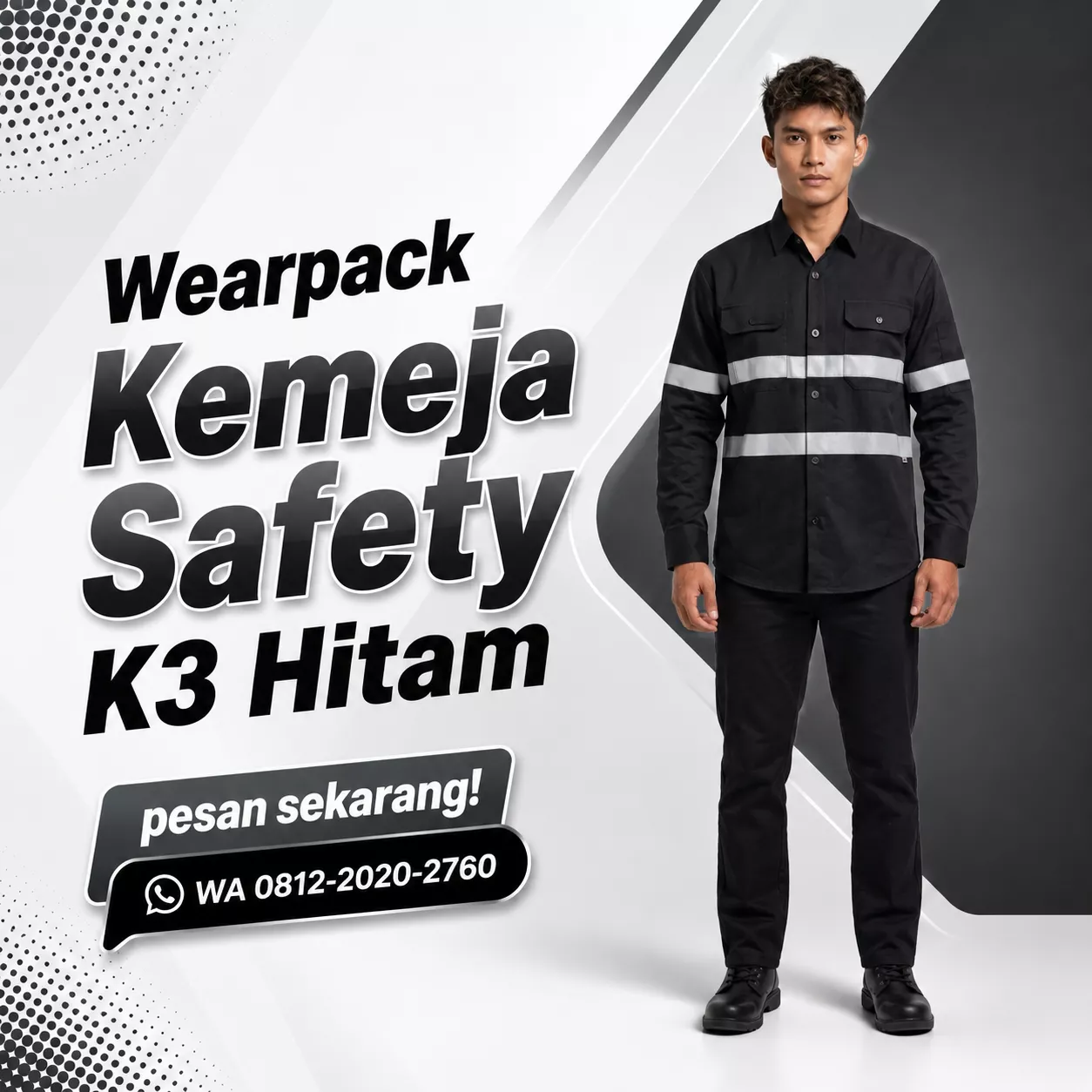 vendor seragam kantor bandung wearpack hitam