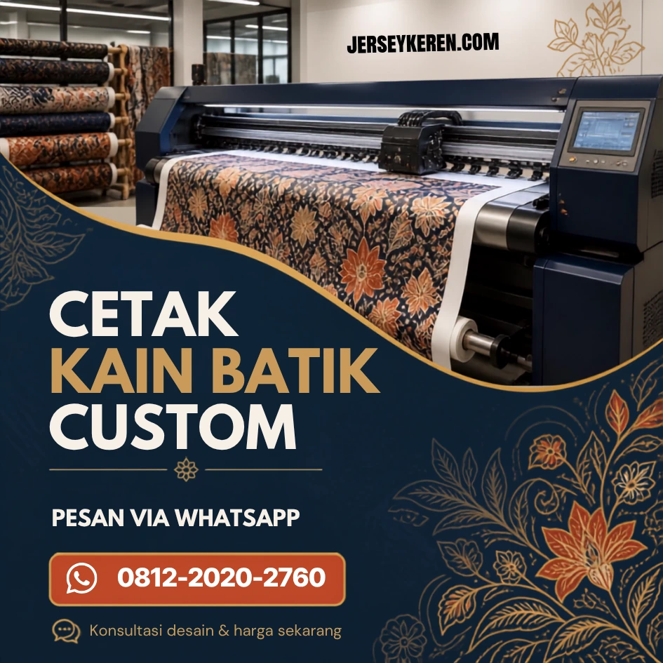 Jasa Cetak Kain Batik Printing Custom