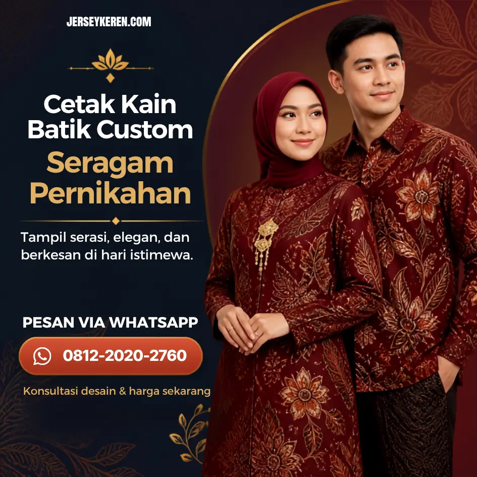 cetak batik printing Seragam pernikahan